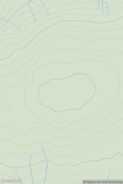Thumbnail image for Round Hill [Central Pennines] showing contour plot for surrounding peak